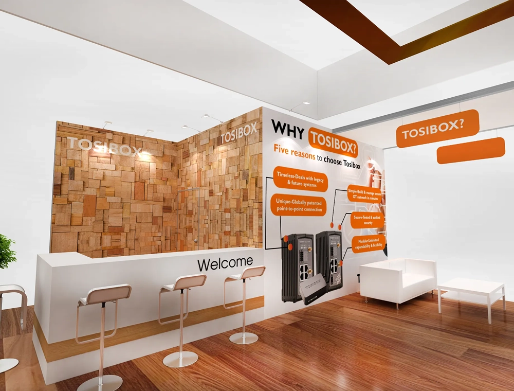 40x40 trade show booth